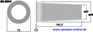 Bassreflexrohr BR-50HP