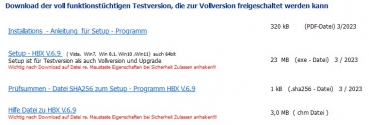 UPGRADE zu HobbyBox V6.9, HBX V6.9