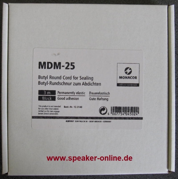 MDM-25, Butyl Dichtband